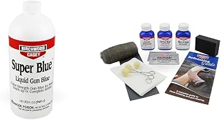 Birchwood Casey Super Blue Liquid Gun Blue - Double Strength Design for Rifles & All-Inclusive Easy-to-Use Kit for Gun Cleaning