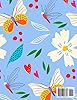 Simple Flowers And Butterflies In Large Print: A Large Print Coloring Book For Elderly Adults, Easy Illustrations And Designs Of Spring To Color #1