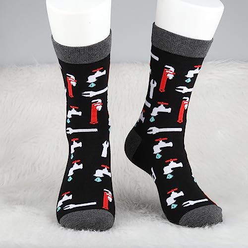 MBMSO Plumbing Socks - 2 Pairs Trust Me I'm a Plumber Socks Funny Plumber Gift for Men4