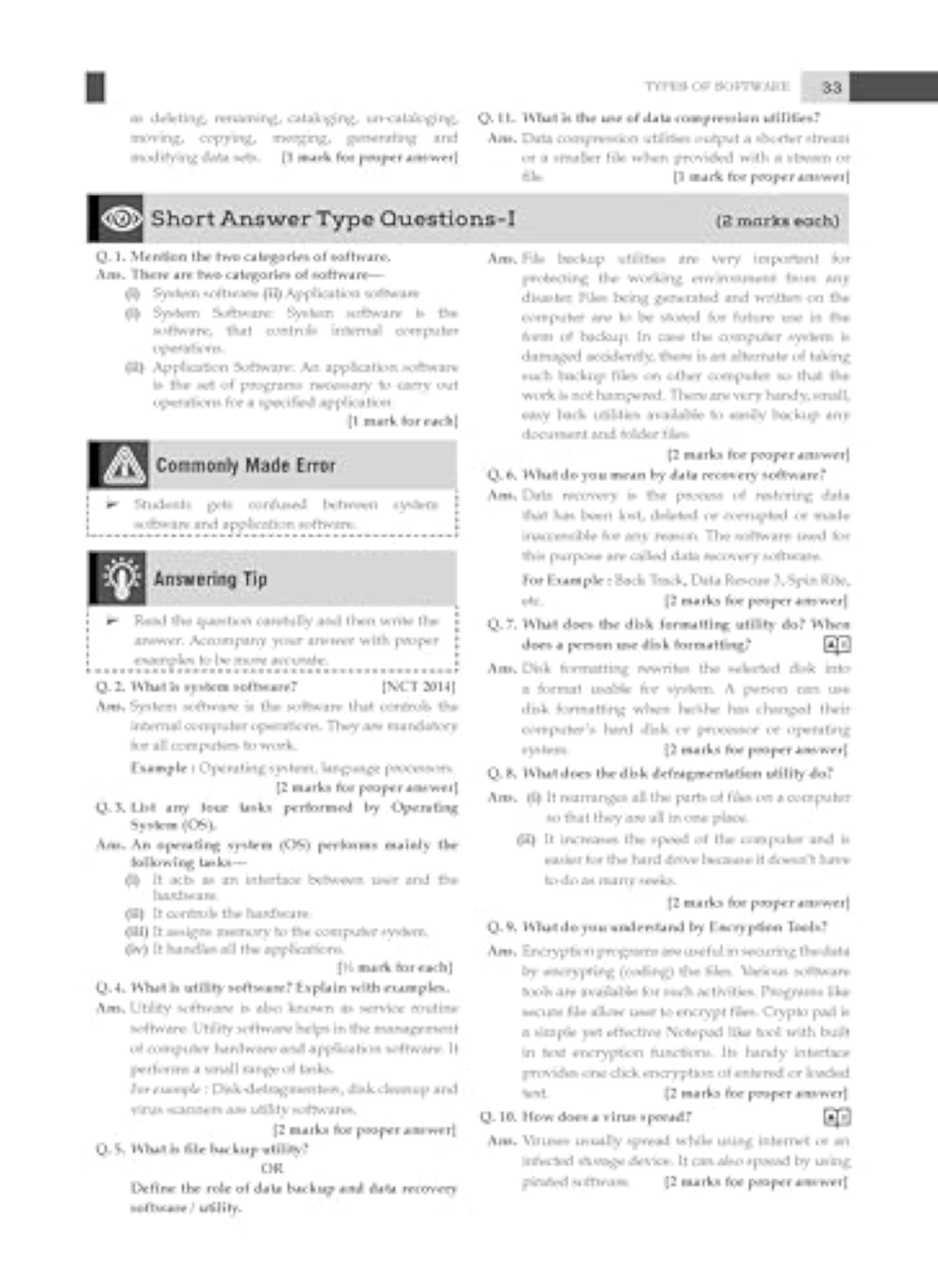 Oswaal CBSE Bank Class 9 Computer Applications, Exam Preparation Guide