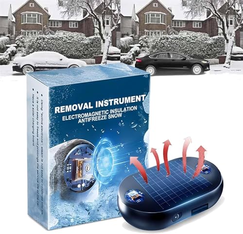 Holibao Electromagnétique Snow Removal for Cars,Dispositif Anti-Gel et de déneigement à Ondes électromagnétiques pour Voiture, Dispositif de déneigement électromagnétique antigel (2)