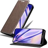 Cadorabo Hülle kompatibel mit Nokia 3,2 aus Premium Kunst Leder Flip Klappbare Stoßfeste Magnetische [Standfunktion] [Kartenfächern] Cover Hülle für Nokia 3,2 Tasche in Braun
