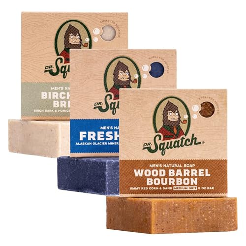 Dr. Squatch Natural Men’s Bar Soap - Cold Process Body Soap ...