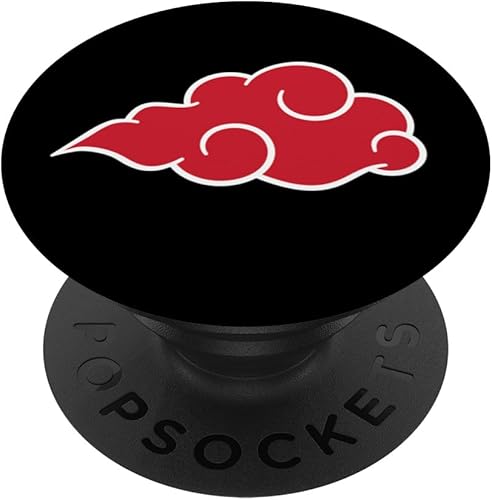 Nube Roja Estilo Anime Manga Japonés Estilo Cómic Patrón PopSockets Intercambiable PopGrip