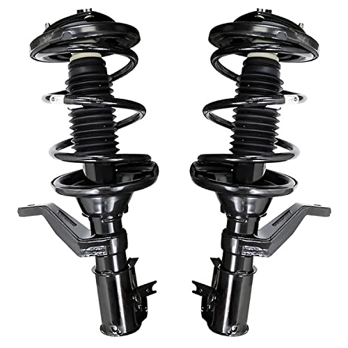 Image of Detroit Axle - Front 6pc Struts Kit for 2002 2003 2004 Acura RSX, 2 Struts & Coil Spring 2 Sway Bar Links 2 Outer Tie Rods Replacement Suspension