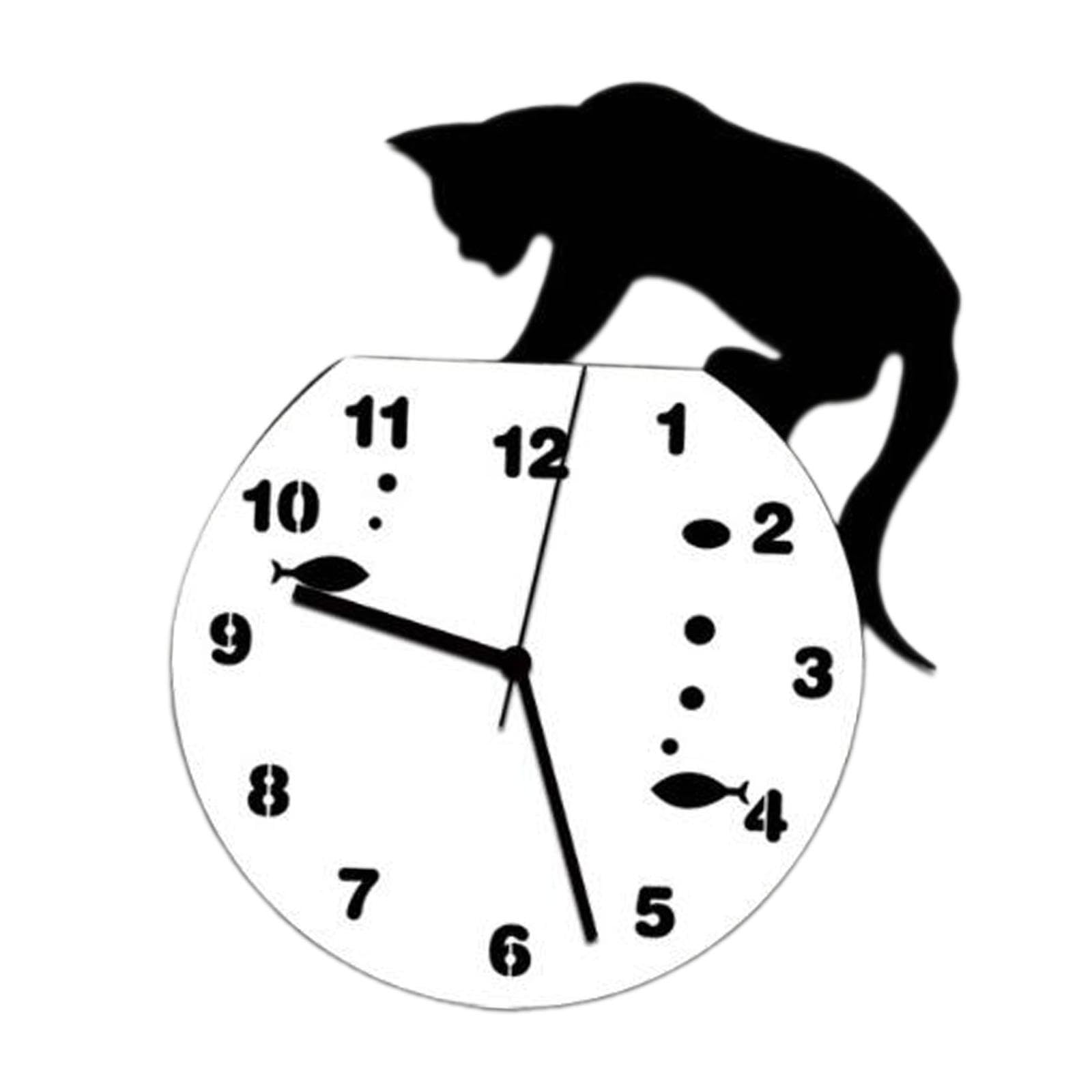 TWISAXC Silent Wall Clock Animal Shaped Wall Decor Kids Nurseries Non Ticking Adds Fun Nursery Kids Bedroom Clock Has No Ticking Sound Decorative Clocks For Walls Office