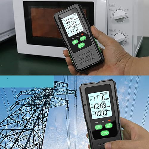 Detector EMF, Detector De Radiação 3 Em 1 Medidor Portátil EF MF RF Medidor Elétrico De Campo Magnét