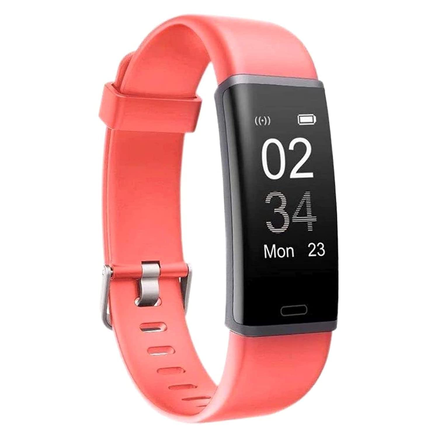 WHYNBFitness Tracker HR, Activity Tracker with Heart Rate Monitor Watch, IP67 Waterproof Smart Band with Step Counter Pedometer Watch for Kids Women Men (Size : Red)