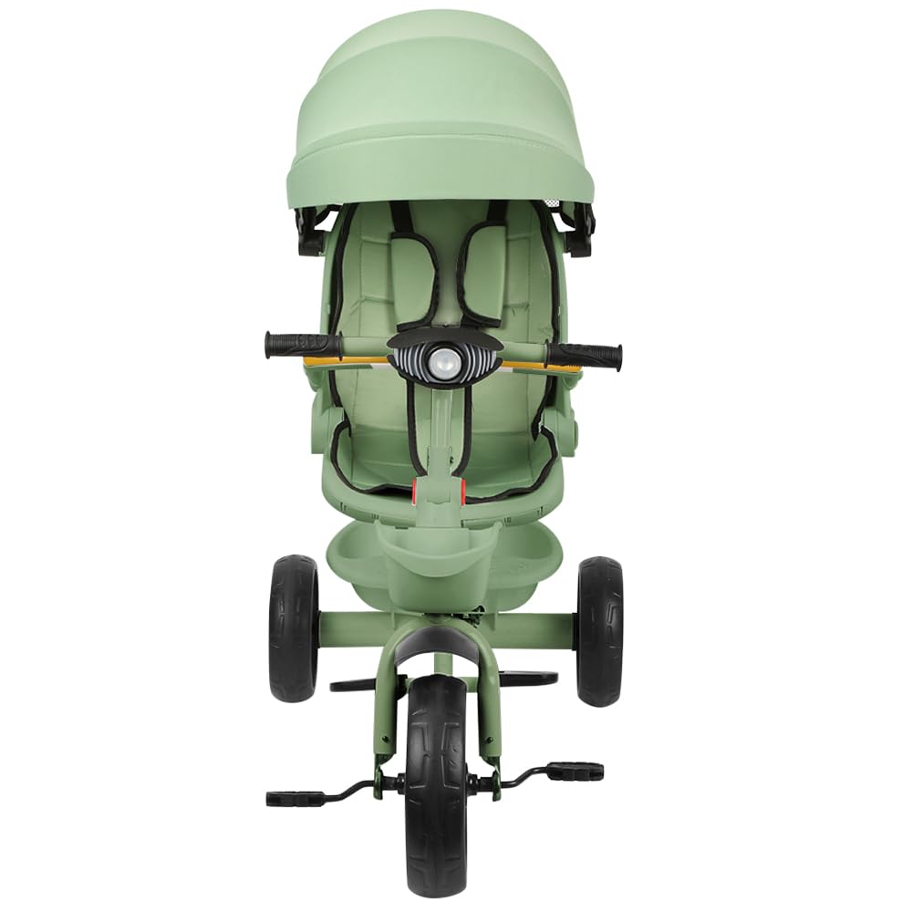 Poussette canne, poussette légère et compacte, position allongée, pliage, 0-25 kg, Porte-gobelet/Vert