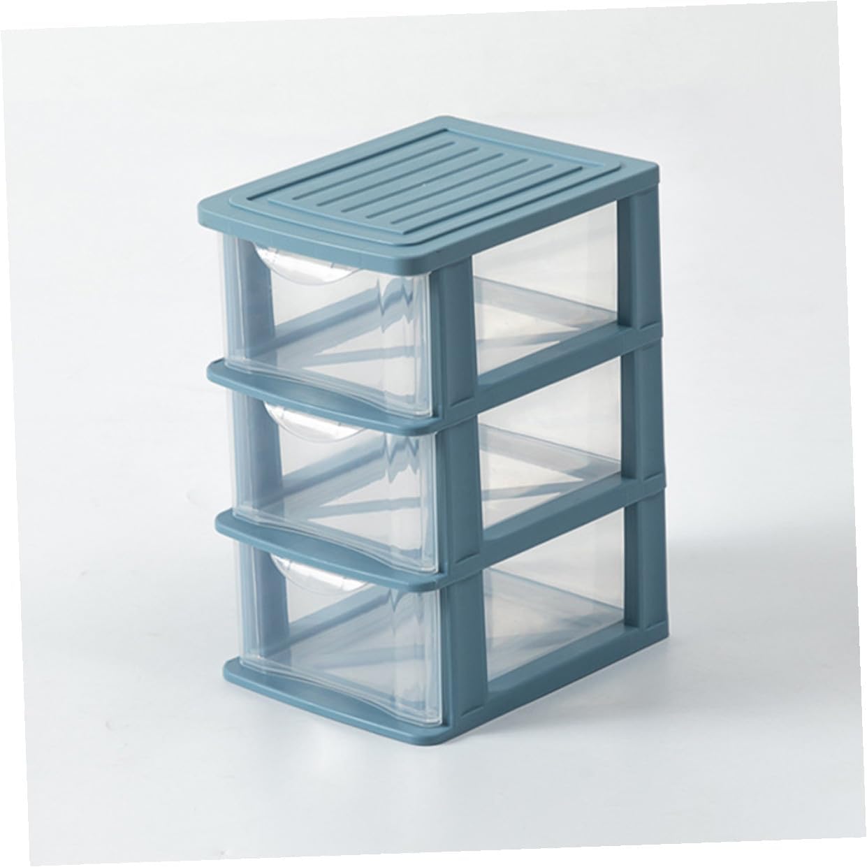 2pcs Storage Box Makeup Organizer Cosmetic Storage Container for Home Office Desk Transparent Dustproof Material Practical Stationery and Sundry Holder