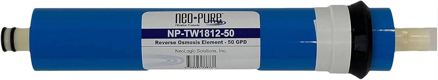 Neo-Pure 50 GPD Filmtech Reverse Osmosis Membrane Filter Replacement – Standard TFC Membrane for Kitchen Under Sink RO Water Filtration Systems (50 GPD (Filter Only))