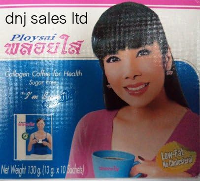 Ploysai Collagen Coffee 10 Sticks Per Box Diet Weight Loss Product of Thailand