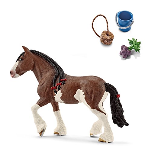 Preisvergleich Produktbild Horseclub Schleich 13809 Clydesdale Stute + 42196 Pferdefutter