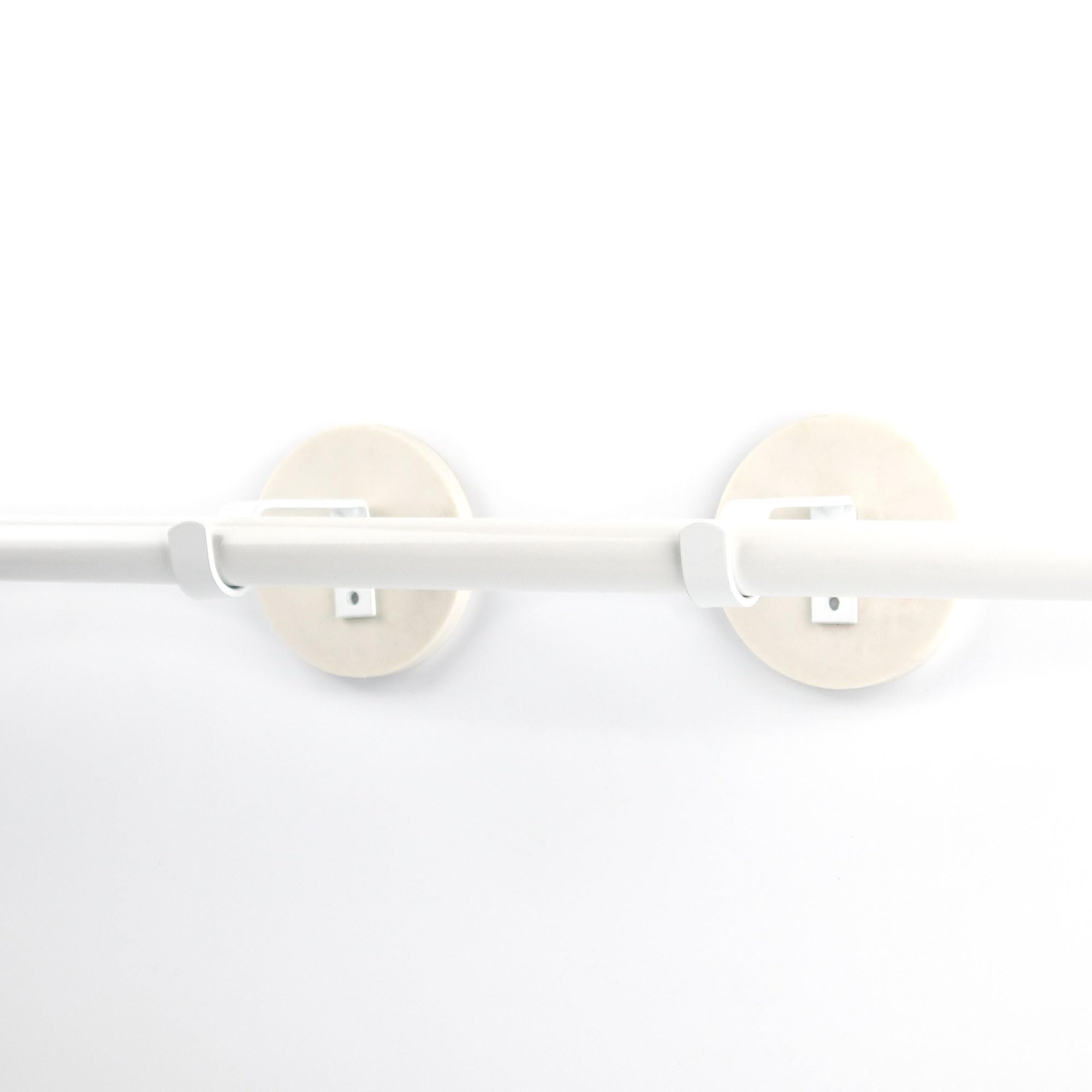 Lot de 2 Supports de Tringle magnétique pour Tringle diamètre 20mm. Support de Tringle sans percer ni Coller (Noir)