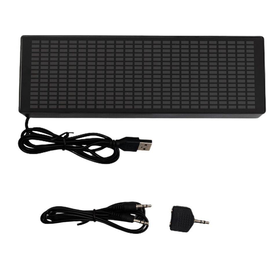 DREAWOO VU Meter Audio Analyzer 3W 7 Color Mode VFD Audio Ambient DisplayClock