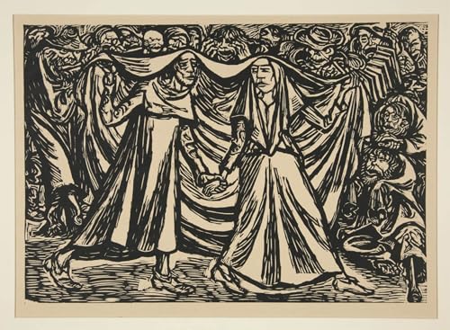 Tableau Totentanz II d'Ernst Barlach affiche impression sur toile 60x90cm pour décoration murale