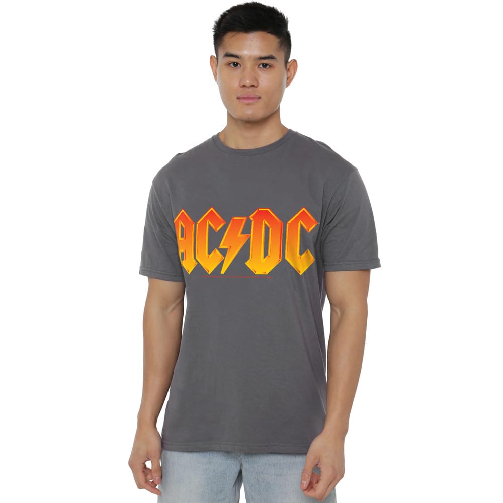 Acdc Men's Ac Dc Logo T-Shirt Charcoal - M