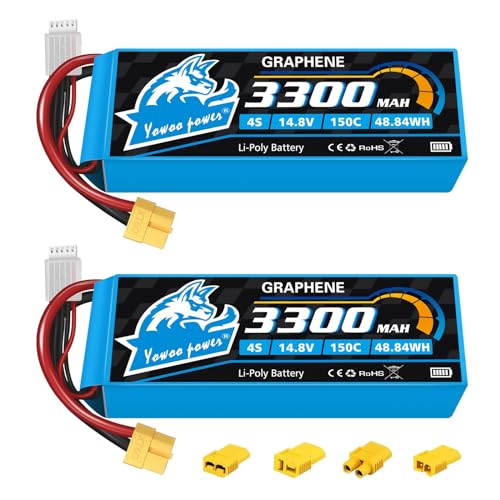 Batería LiPo 4S 3300mAh Yowoo de grafeno 14.8V para radiocontrol
