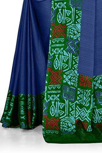 Image of MIRCHI FASHION Saree for Woman Chiffon Georgette Solid with Contrast Border | Lightweight Daily Wear Women's Sari and Printed Blouse Piece