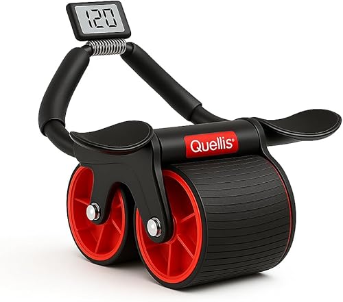 AB Roller for Men & Women  Core Strength Training Wheel Set with Elbow Support & 2 Knee Pads  Abdominal Exercise Roller for Core Stability, Belly