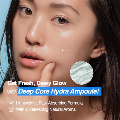 Image of Deep Core Hydra Ampoule - Phyto Mucin & 10-Type Hyaluronic Acid | Skin Repair & Moisture Locking Facial Serum | Korean Skincare (4.05 fl oz)