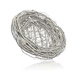 HANDGEFERTIGT: Das Nest wurde in Handarbeit aus natürlichen Zweigen geformt, geweißt und sieht einem echten Vogelnest zum Verwechseln ähnlich!