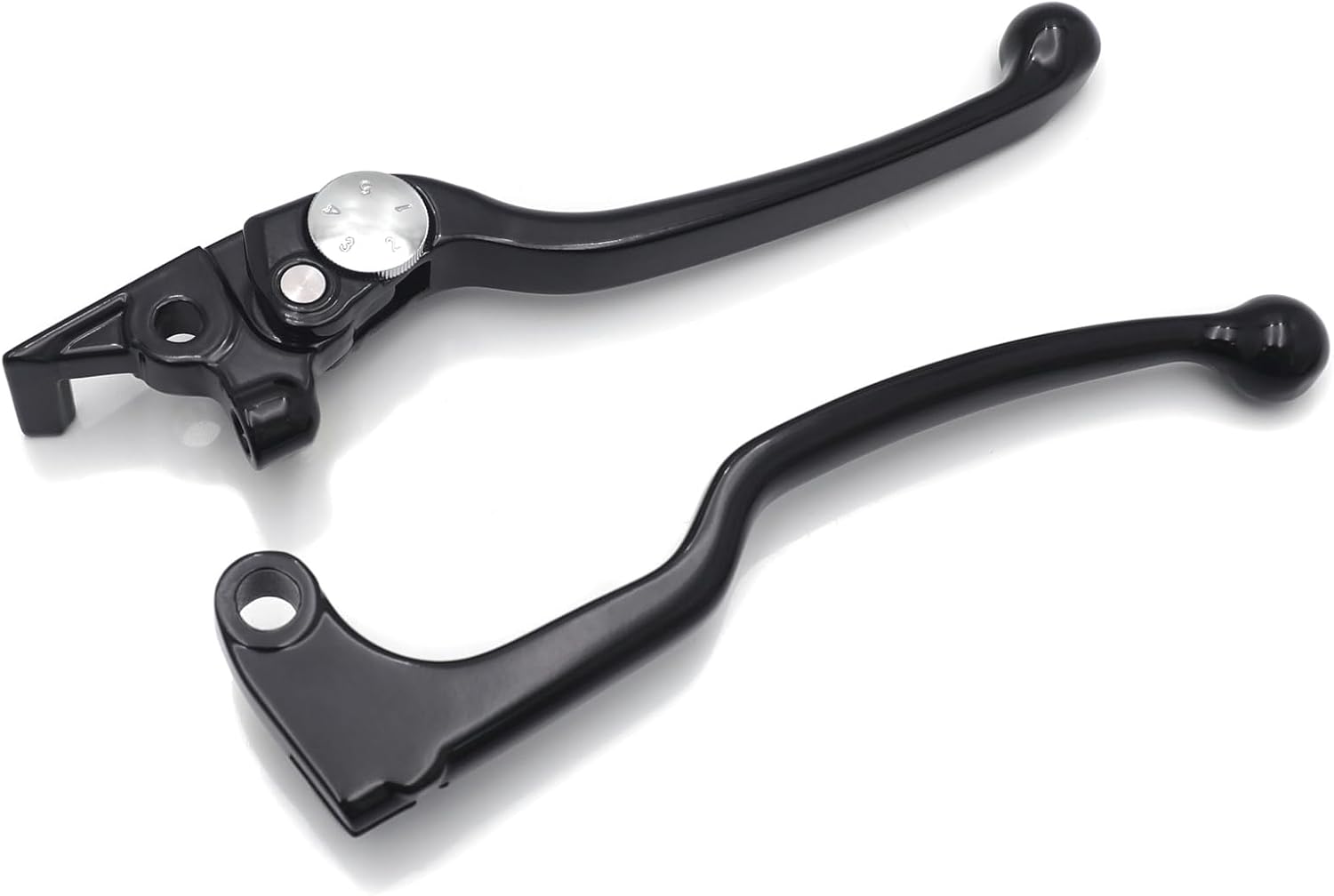 HASkulle Motorcycle Brake & Clutch Levers for Yamaha FZ6 FZ8 FZ07/09 FJ09 MT07/09 XSR700/900 - Easy Replacement,Color: Black