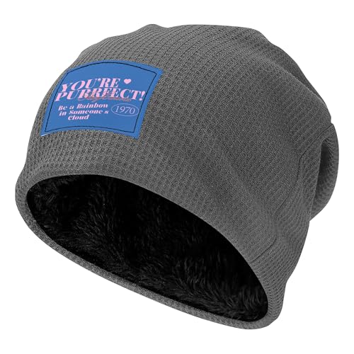 Bonnet en maille torsadée avec doublure peluche haut de gamme pour l'hiver