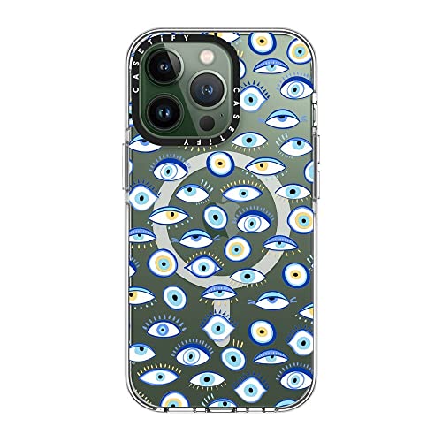 Coque transparente iPhone 13 Pro antichoc CASETiFY ne jaunit pas œil bleu - 3