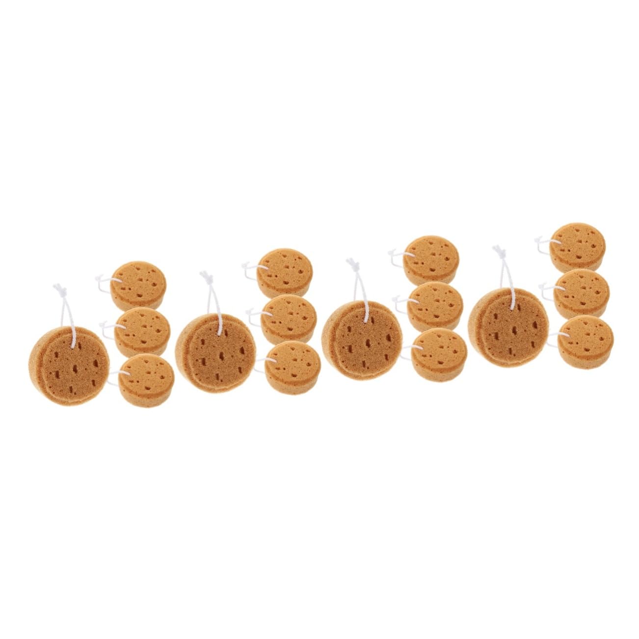 POPETPOP 16pezzi Spugne Da Bagno Esfolianti Luffa Spugne Rotonde Per Massaggio Delicato e Pulizia Profonda Per Adulto