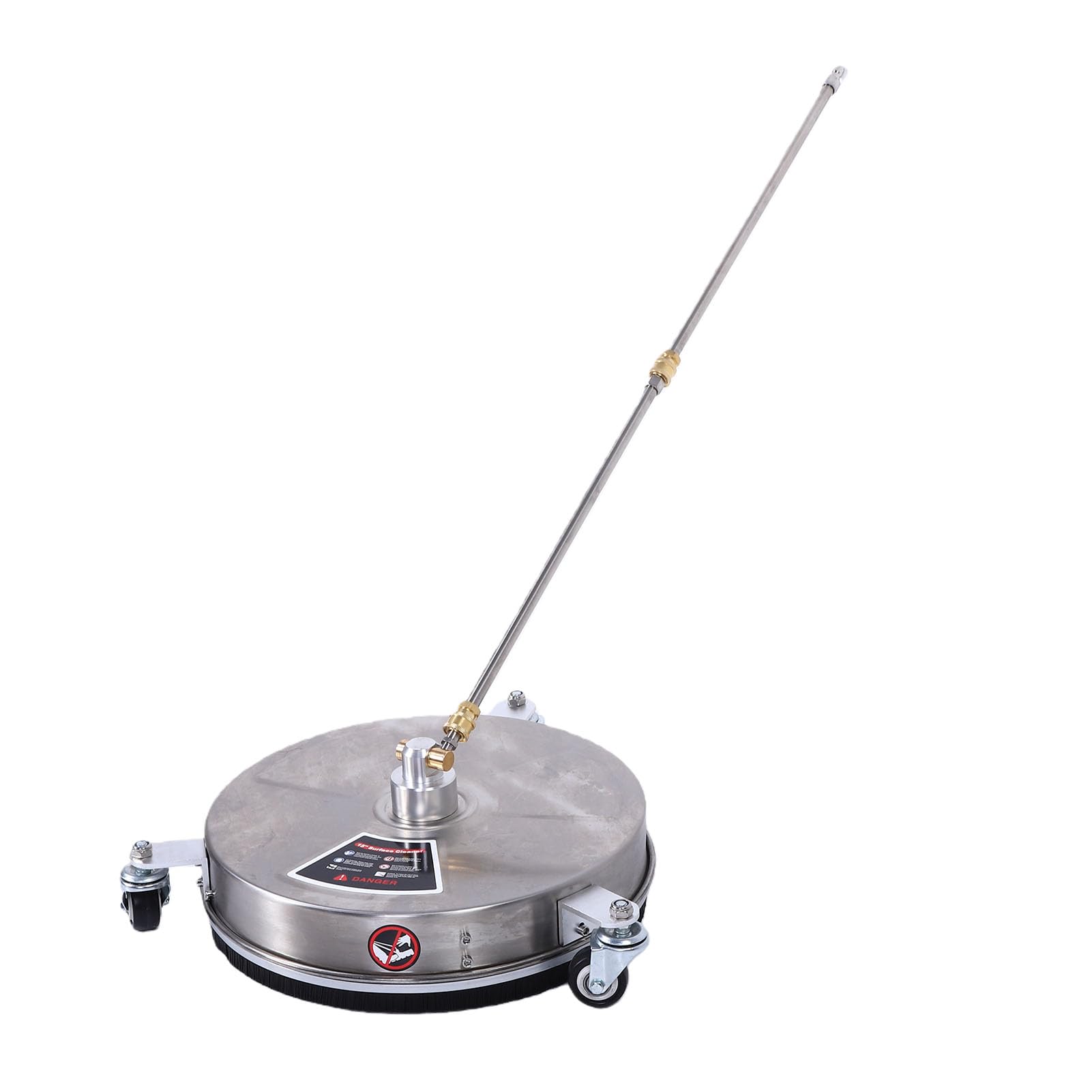 XUMIUZIY Limpiador de Superficies de Lavadora a Presión de 15 Pulgadas de Acero Inoxidable Duradero con Turbo Boost, Ideal para Eliminar Suciedad y Residuos