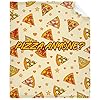 Homiehug Pizza，Anyone？ Soft Blanket Flannel Cozy Fuzzy Cute Food Throws for Nap Bed Couch Home Decor Tapestries Child Plush Gifts All-Seasons 50"x60" for Teen #3
