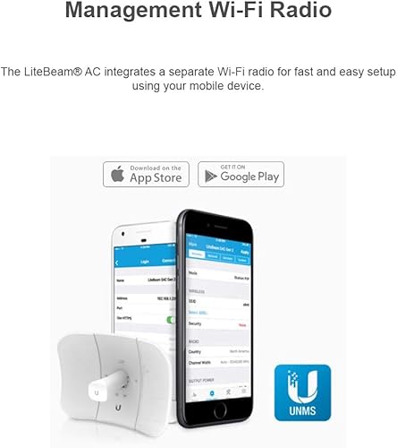 Miniatura 9 de LiteBeam ac LR LBE-5AC-LR-US 26 dBi 5 GHz airMAX AC CPE de largo alcance con tecnología InnerFeed (paquete de 2)