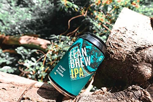 LEAN BREW IPA - 4.1% ABV, Low Carb Beer, 99 Calories, Gluten-free, Vegan Premium IPA, 24 Pack, 330ml Cans