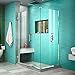 DreamLine Unidoor Plus 37-1/2"W x 30-3/8"D x 72" H Hinged Shower Enclosure, Chrome Finish Hardware
