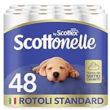 Scottonelle Carta Igienica, Morbida e Resistente, Dermatologicamente testata, 48 Rotoli...