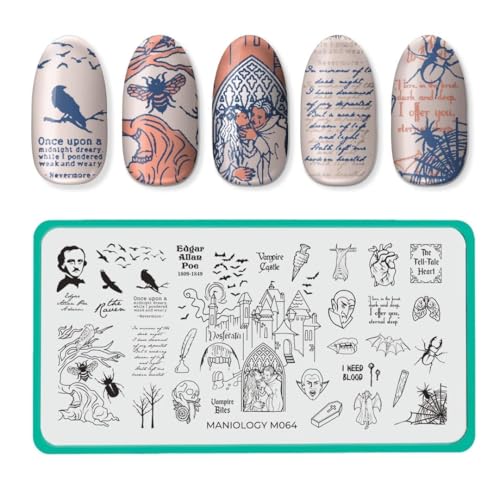 Maniology House of Horror Blood Suckers/Midnight Dreary Nail Stamping Plate