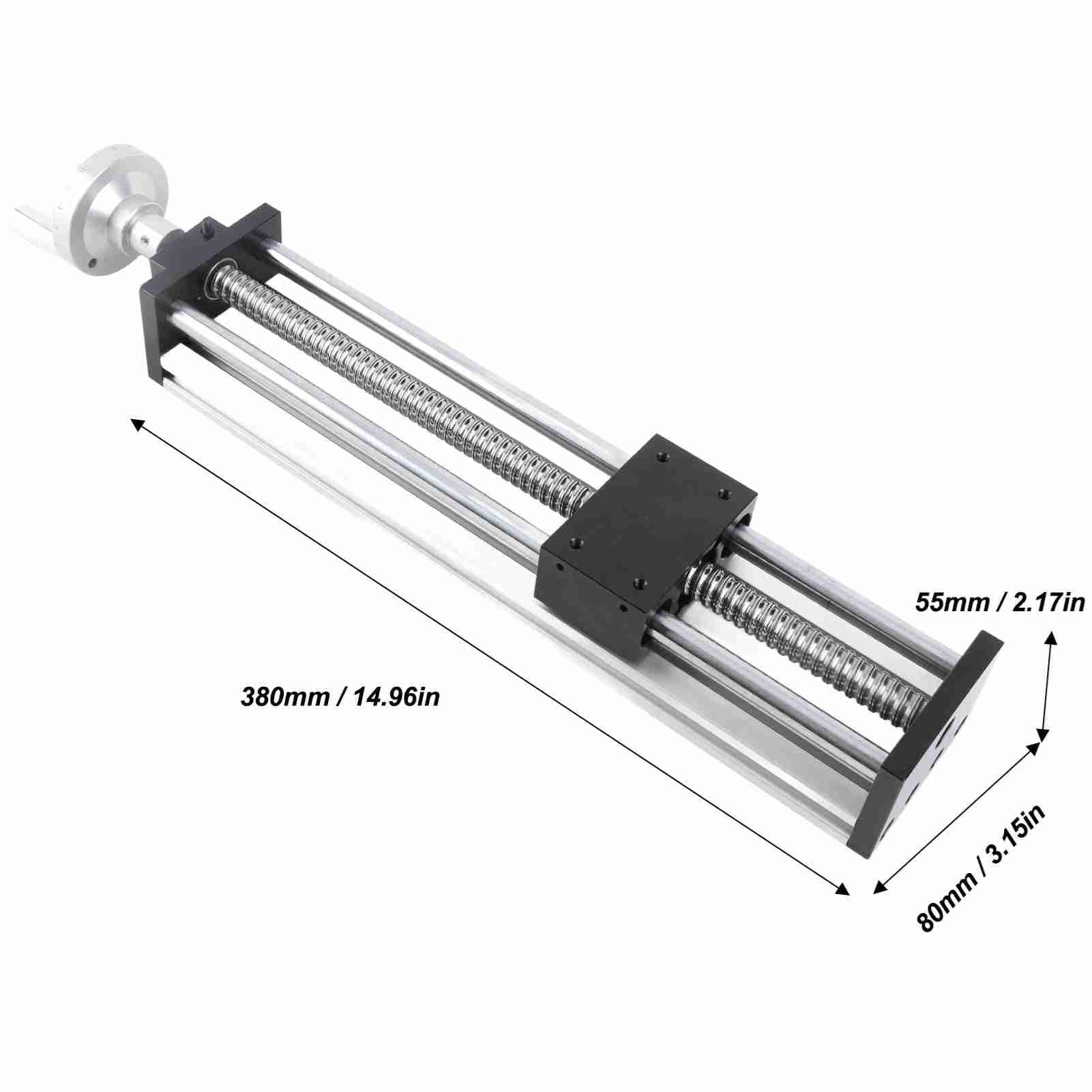 RIZGHWOY Precyzyjna Liniowa Szyna ślizgowa o Skoku 300 Mm do Routera CNC Konstrukcja ze Stopu Aluminium