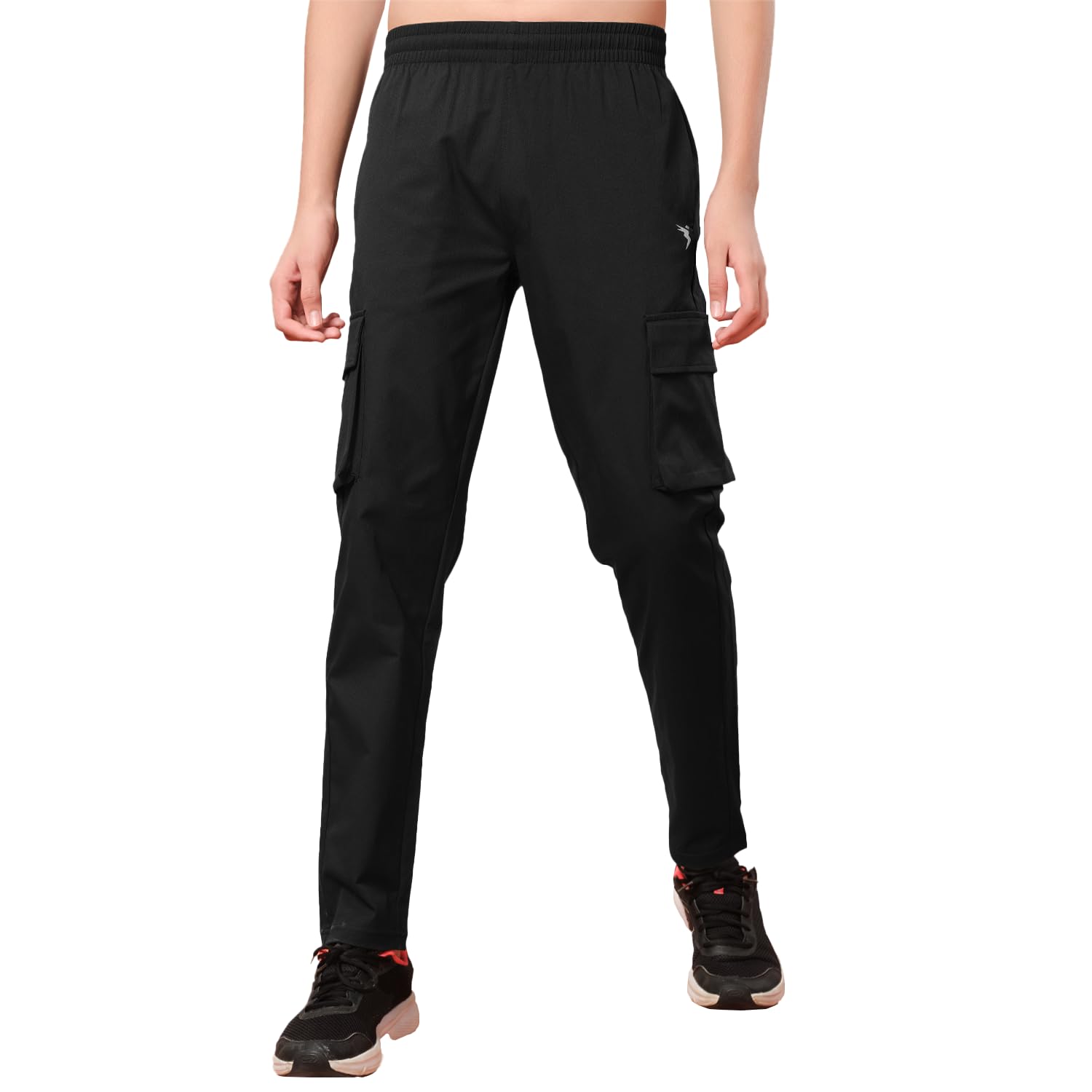 TECHNOSPORT Boys High Rise Polyester Regular Fit Solid Sports Cargo Trackpants with TS Flexi-image-40