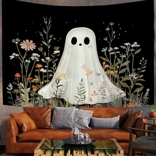 Tapisserie Halloween grand format pour relooker un mur de dortoir facilement