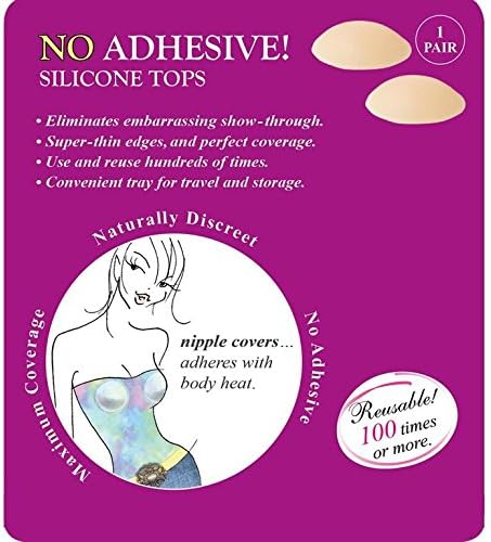 Vista 4 de No Adhesive Reusable Silicone Nipple Covers