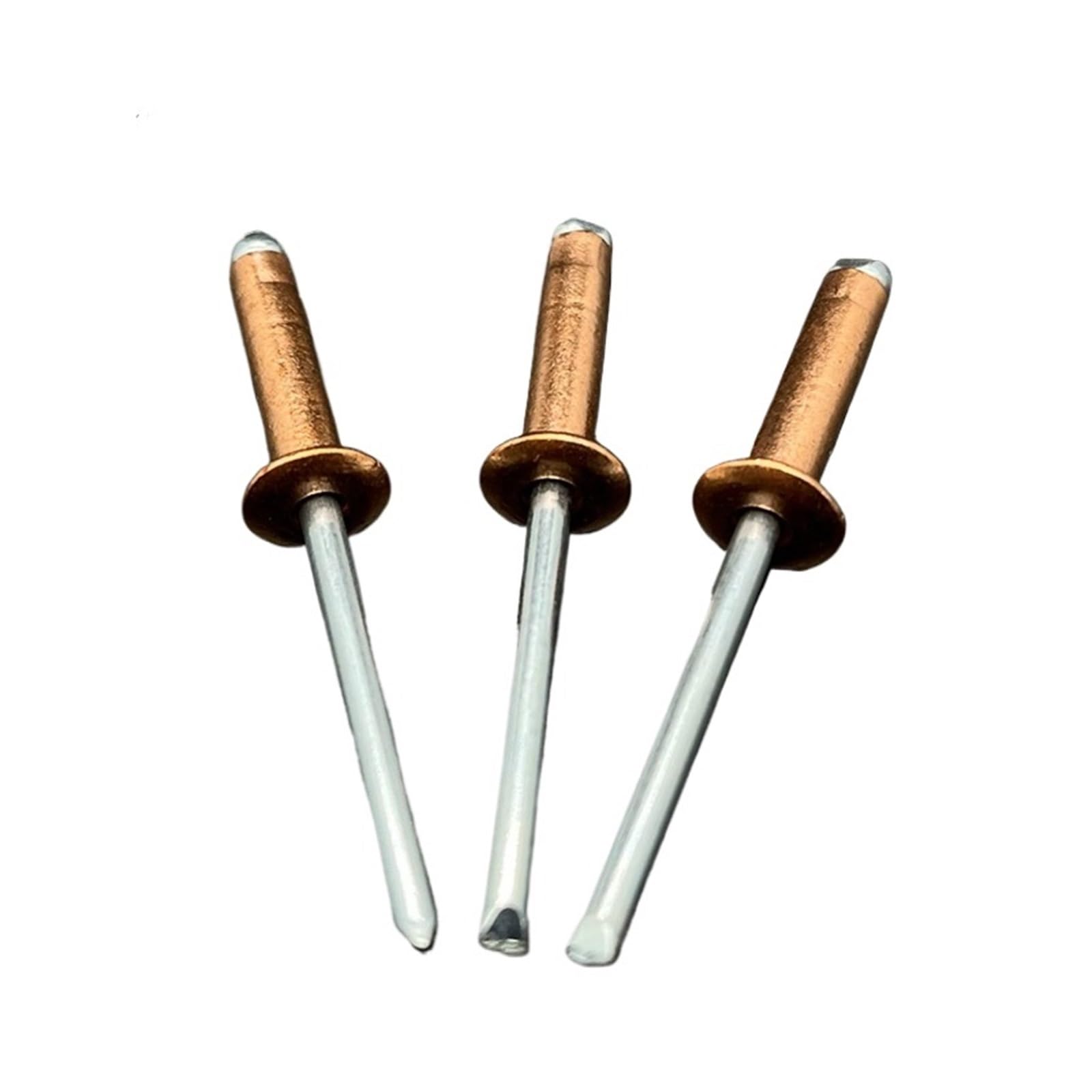 Blindnieten 30/50 Stück Kupfer-Blindnieten, offener Typ mit Kuppelkopf, korrosionsbeständige Bronze-Messing-Nieten(50Pcs,4.8x20 mm)