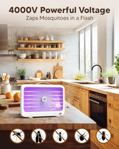 Image of Mosquito Killer Lamp Electric Mosquito Killer Lamp Mosquito Jali Mosquito Zapper Insect Fly Killer Machine for Fly Catcher for Home, Hotels & Offices Insect Easy use Home MD01