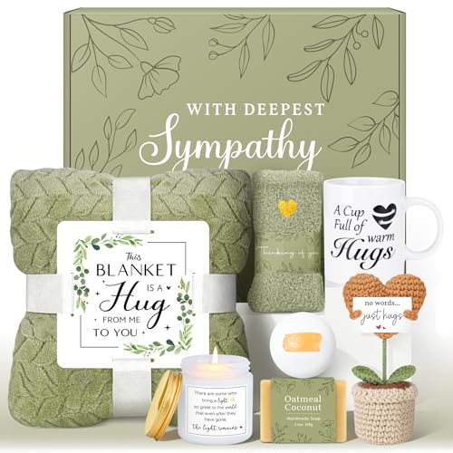 Sympathy Gift Baskets Unique Sympathy Gifts for Loss of Loved One Mom Dad Mother Father Husband Memorial Grief Condolences Remembrance Bereavement Gift Idea for Loss Miscarriage Care Package for Women