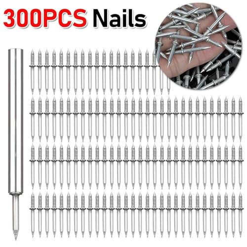 Double Headed Nails 300pcs Anti-Rust Hard Thread Screws Set miniatura 3