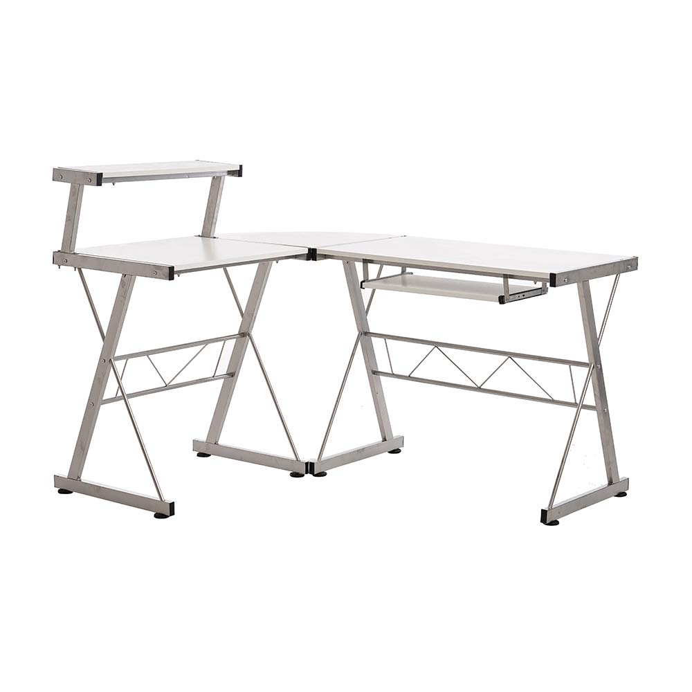 Keinode Computer Desk Table With Pull Out Keyboard PC Laptop Gaming Desk Computer Workstation for Home Office