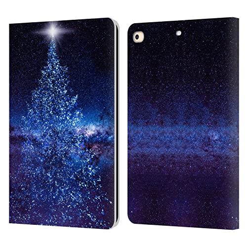 Étui iPad 9.7 compatible 2017 2018 Dave Loblaw protection cuir Sapin de Noël