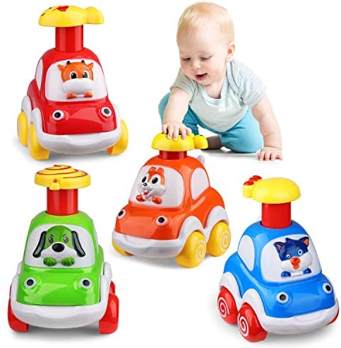 ALASOU Animal Car Toys for 1 2 3 Year Old Boy|Toddler Toys Age 1-2 |1st Birthday Gifts for Baby Toys 12-18 Months