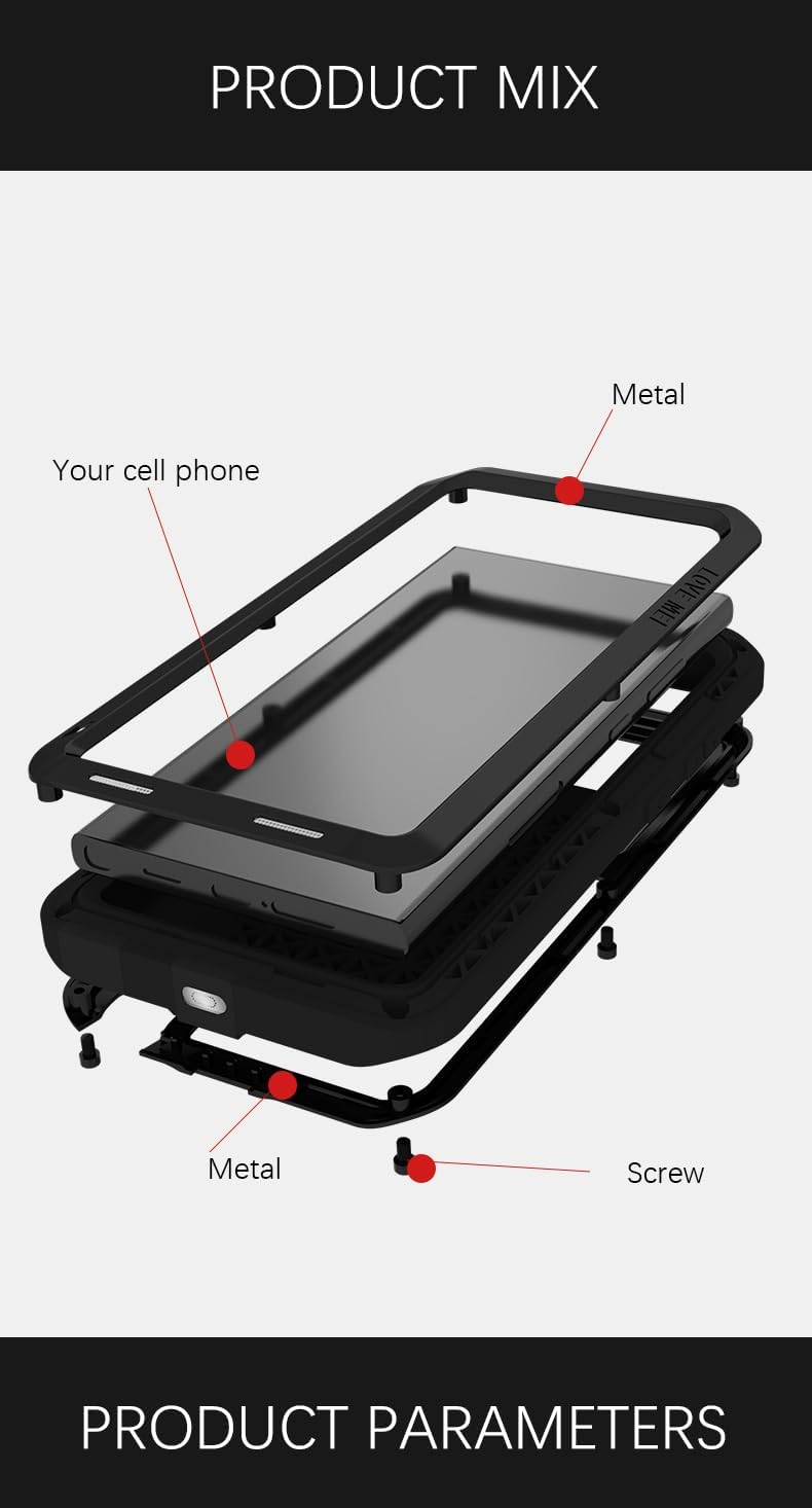 LOVE MEI for Samsung Galaxy S24 Ultra Metal Case,Outdoor Heavy Duty Rugged Aluminum Metal Military Bumper Shockproof Protection Case Cove 【Without Tempered Glass】 for Samsung Galaxy S24 Ultra (Yellow)