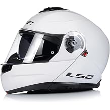 FLIP FRONT MOTORCYCLE MODULAR HELMET LS2 FF908 STROBE-II Motorbike Scooter Dual Visor ECE22.06 & P/J Certified Pinlock Max Vision Flip Up Urban Touring Helmets